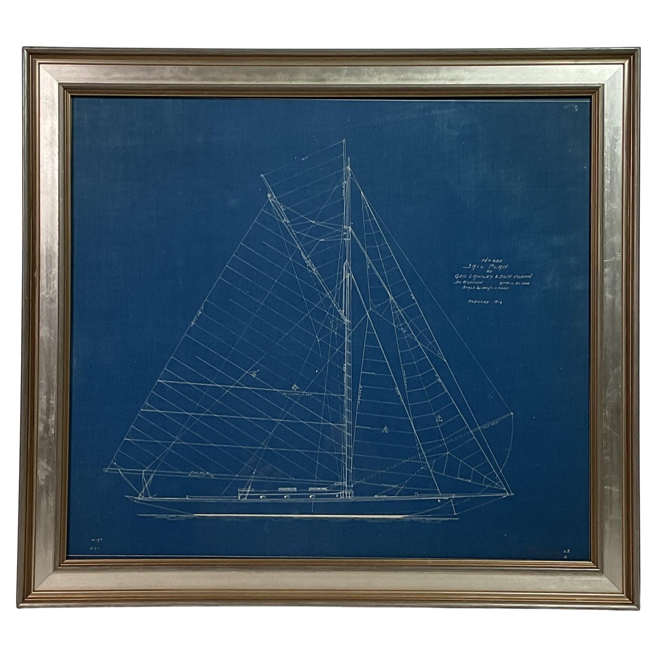1909 George Lawley and Son Yacht Blueprint