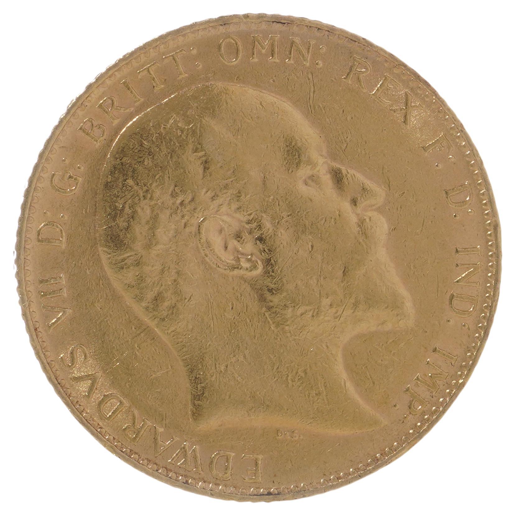 1909 Gold Sovereign - King Edward VII For Sale
