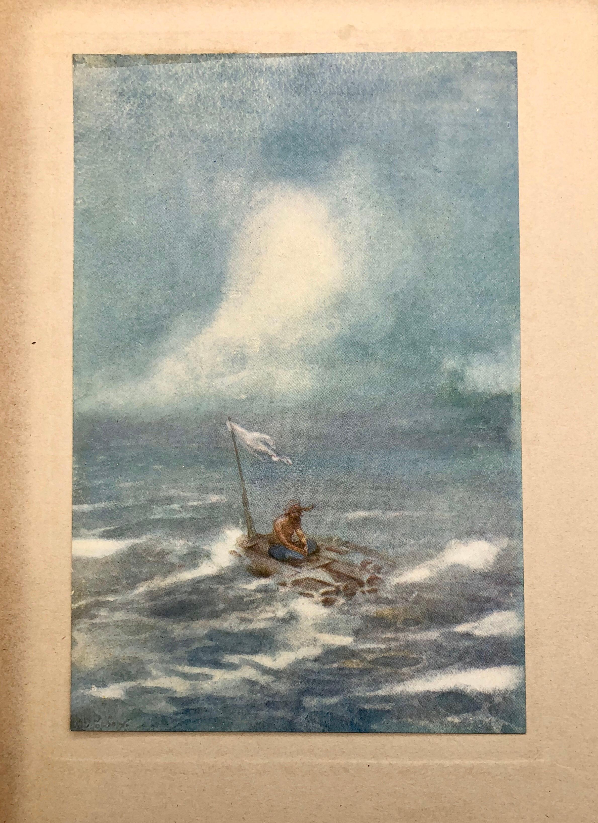 20th Century 1909 Rubaitat of Omar Khayyam Book Illustrated by Willy Pogany Color Plates For Sale