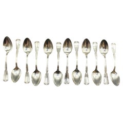 Juego de 12 cucharillas de plata de ley de Reed & Barton, de 1909