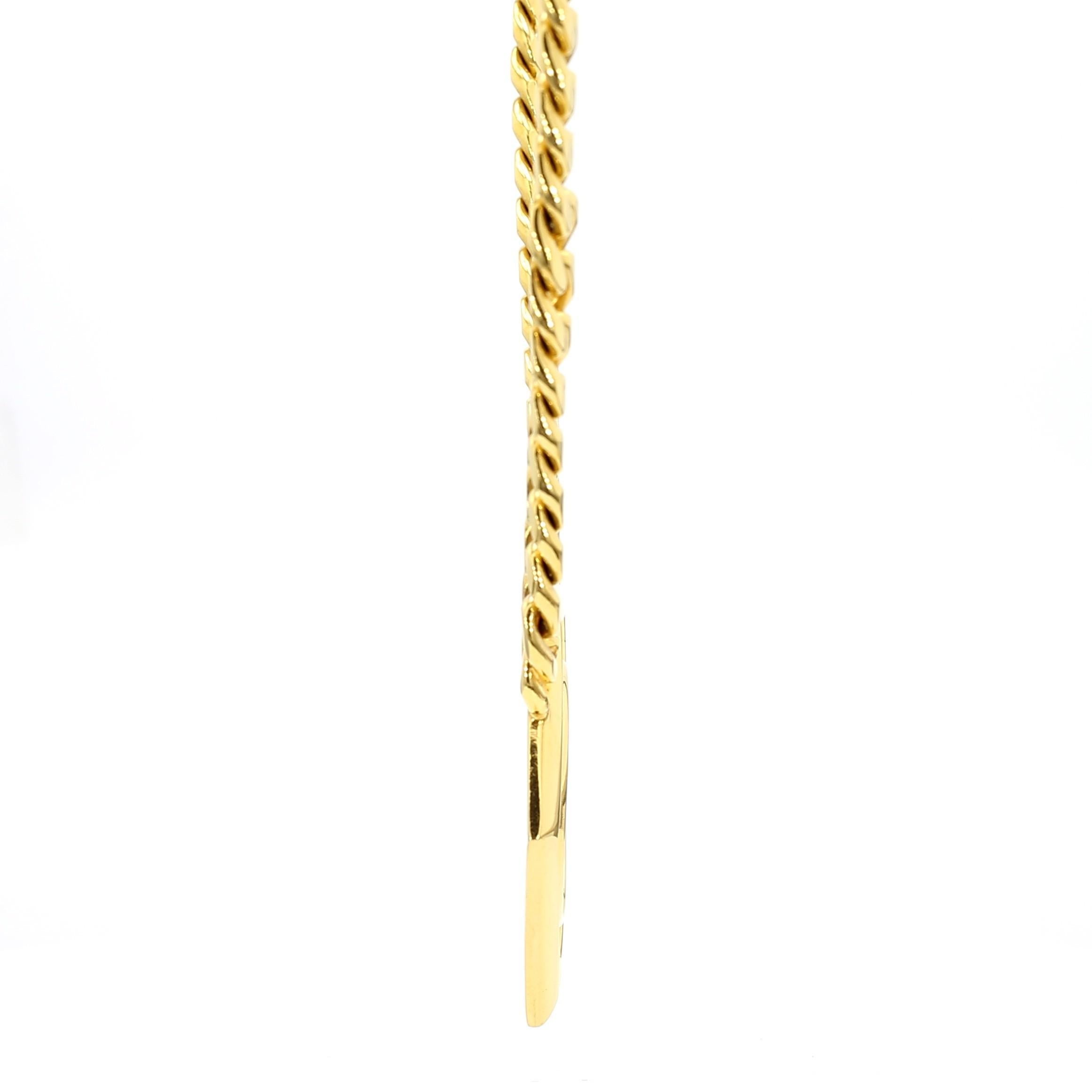 Collier avec pendentif en or en forme de pièce de 5 $ 1909 US Indian Head, or 14K avec diamants en vente 2