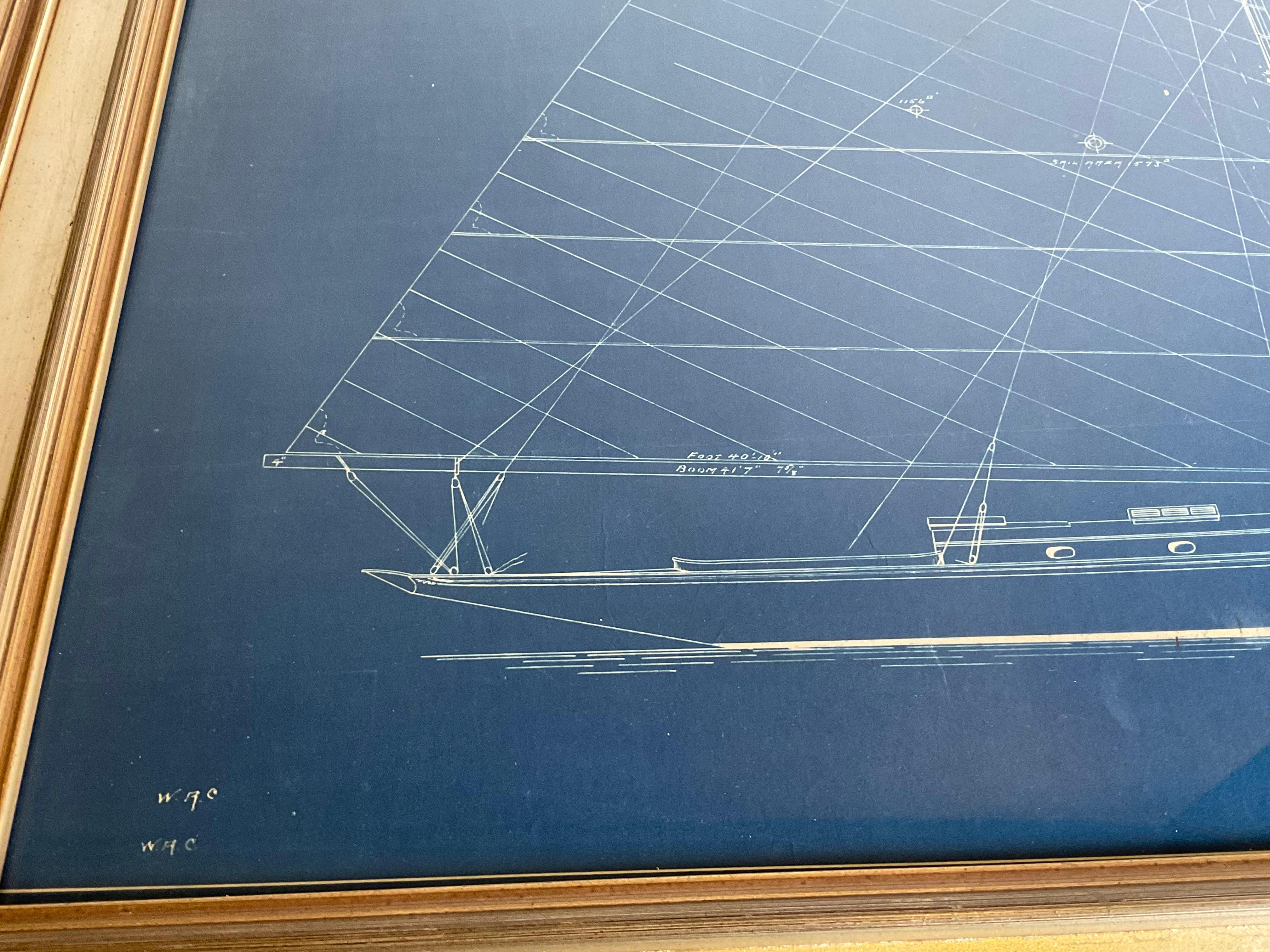 1909 Yacht Blueprint frm George Lawley For Sale 5