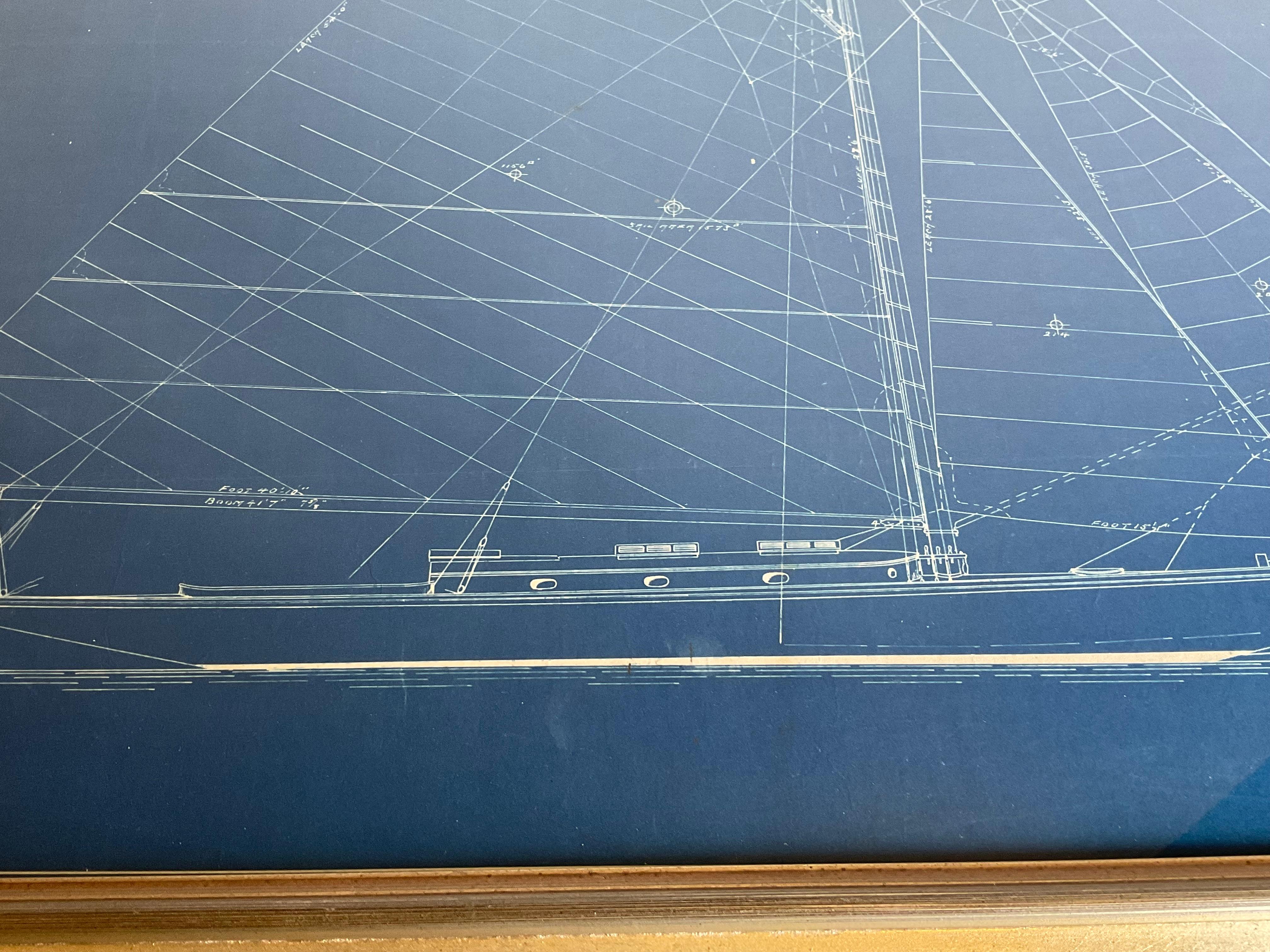 1909 Yacht Blueprint frm George Lawley For Sale 4