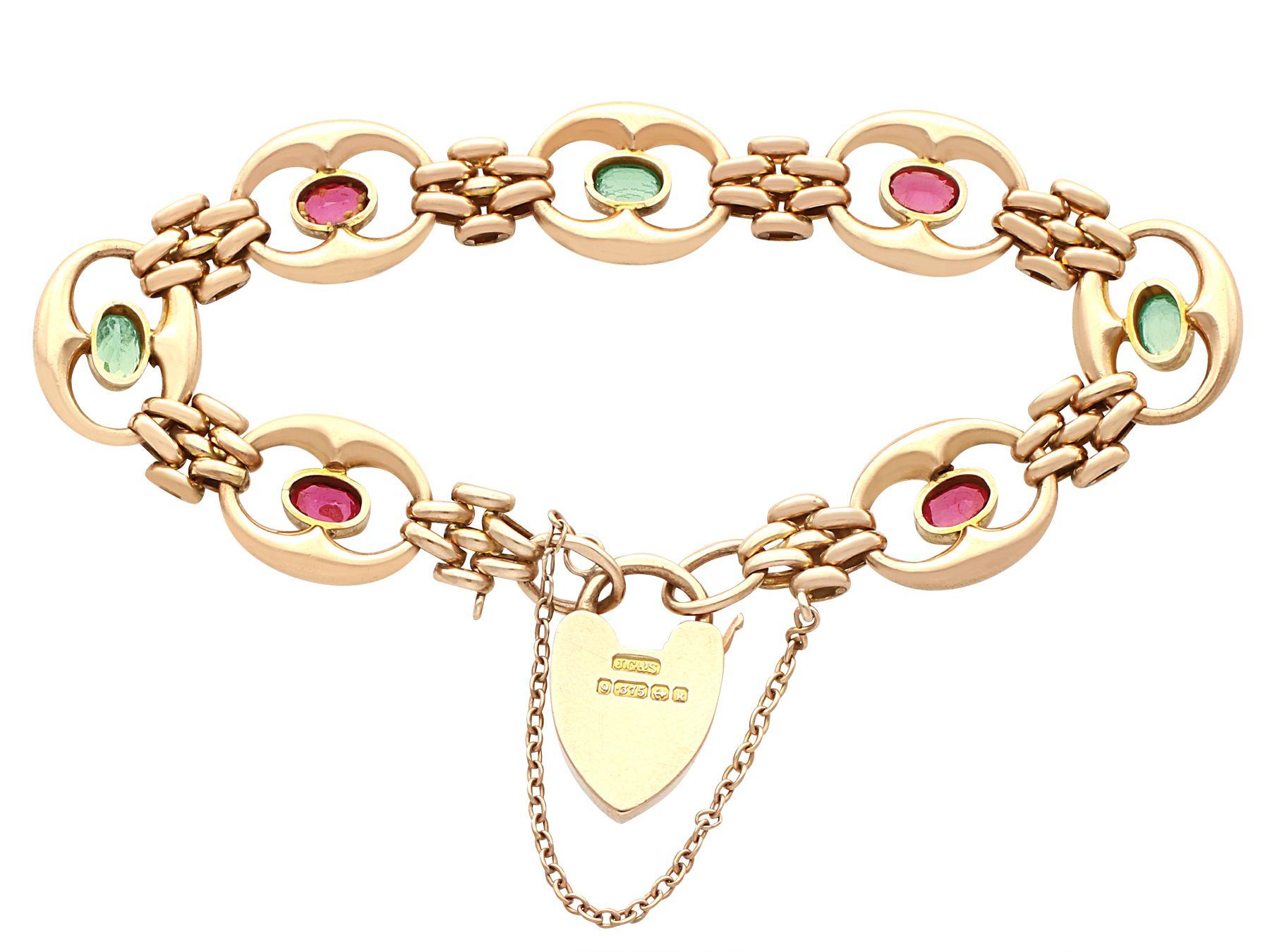 peridot gold bracelet