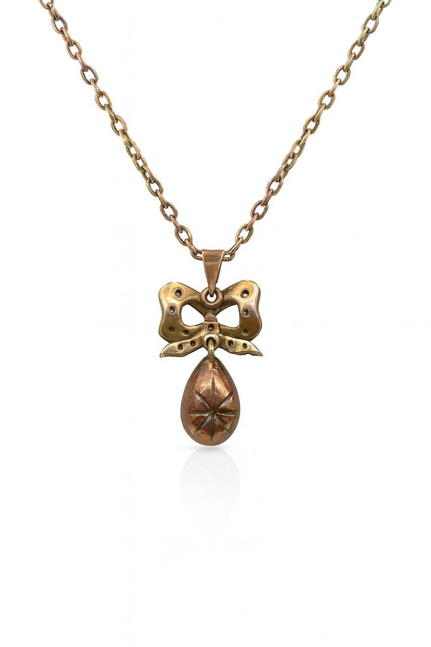 Women's or Men's 1.90C Pear Rose-Cut Diamond For Sale