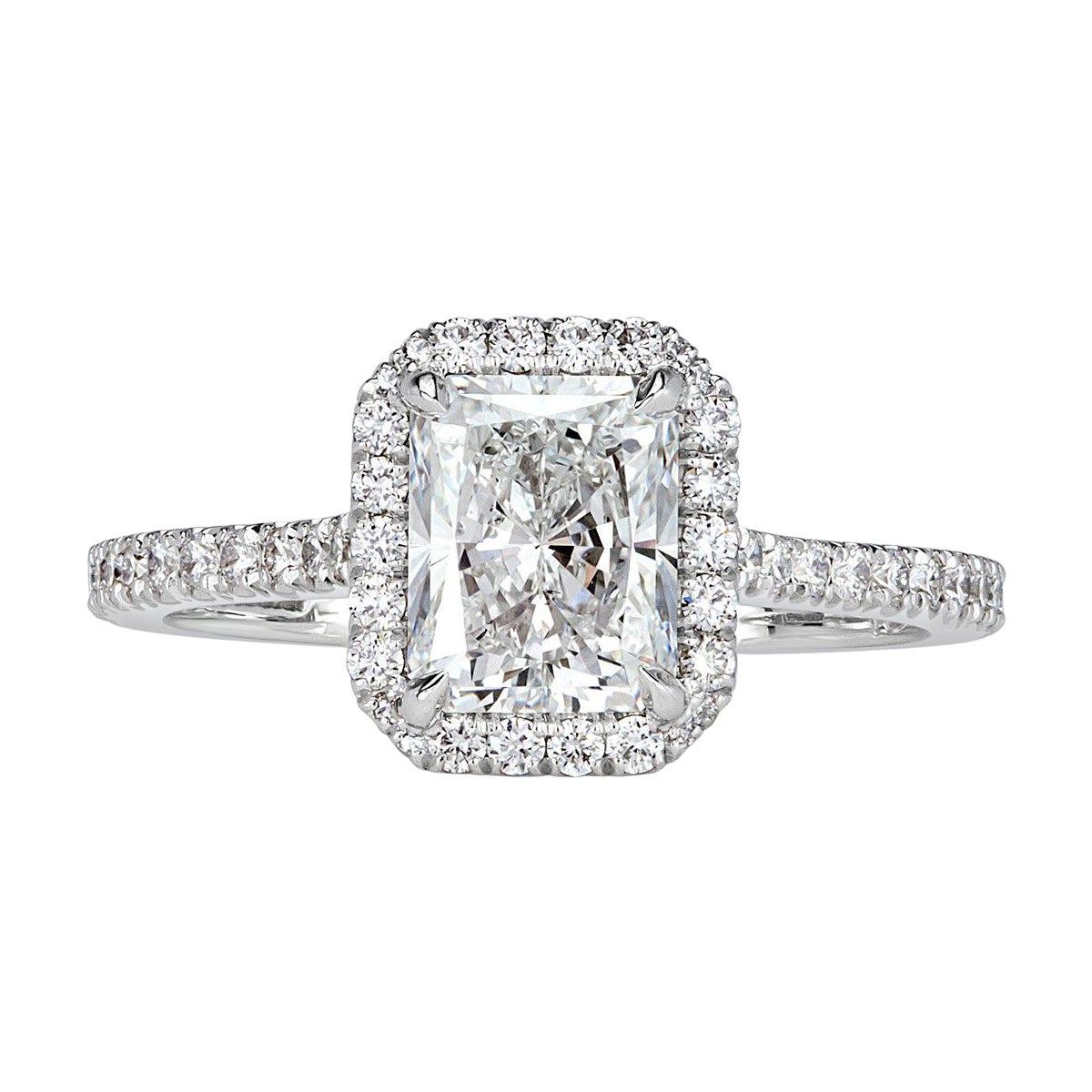 1.90ct Radiant Cut Diamond Engagement Ring