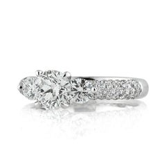 Anello di fidanzamento con diamante a taglio brillante rotondo da 1,90 ct.