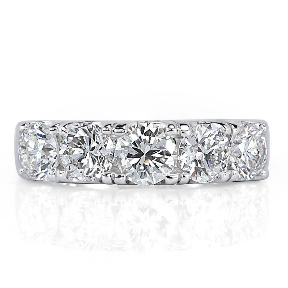 1.90ct Round Brilliant Cut Five-Stone Diamond Ring in 14k White Gold