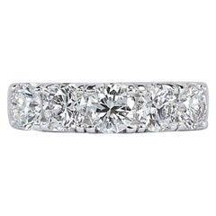 1.90ct Round Brilliant Cut Five-Stone Diamond Ring in 14k White Gold