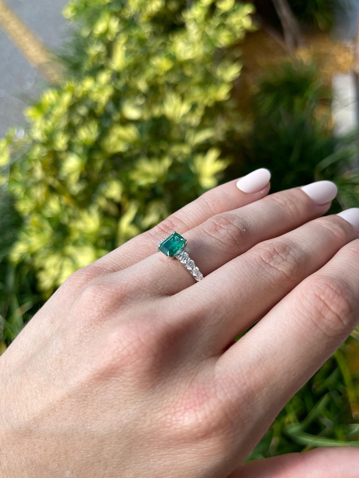 natural emerald emerald engagement rings