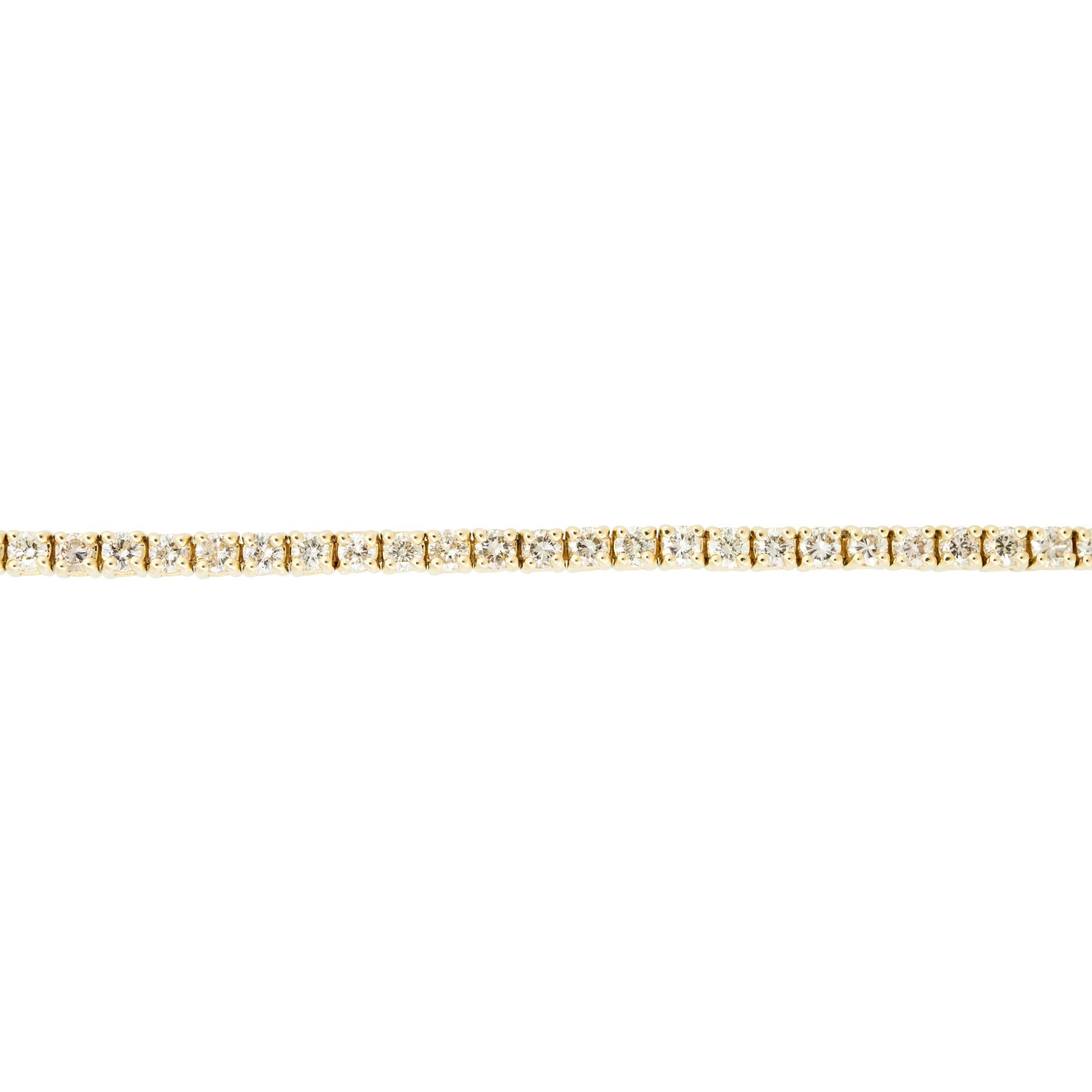 Bracelet tennis en or 14 carats avec diamants de 1,91 carat Pour femmes en vente