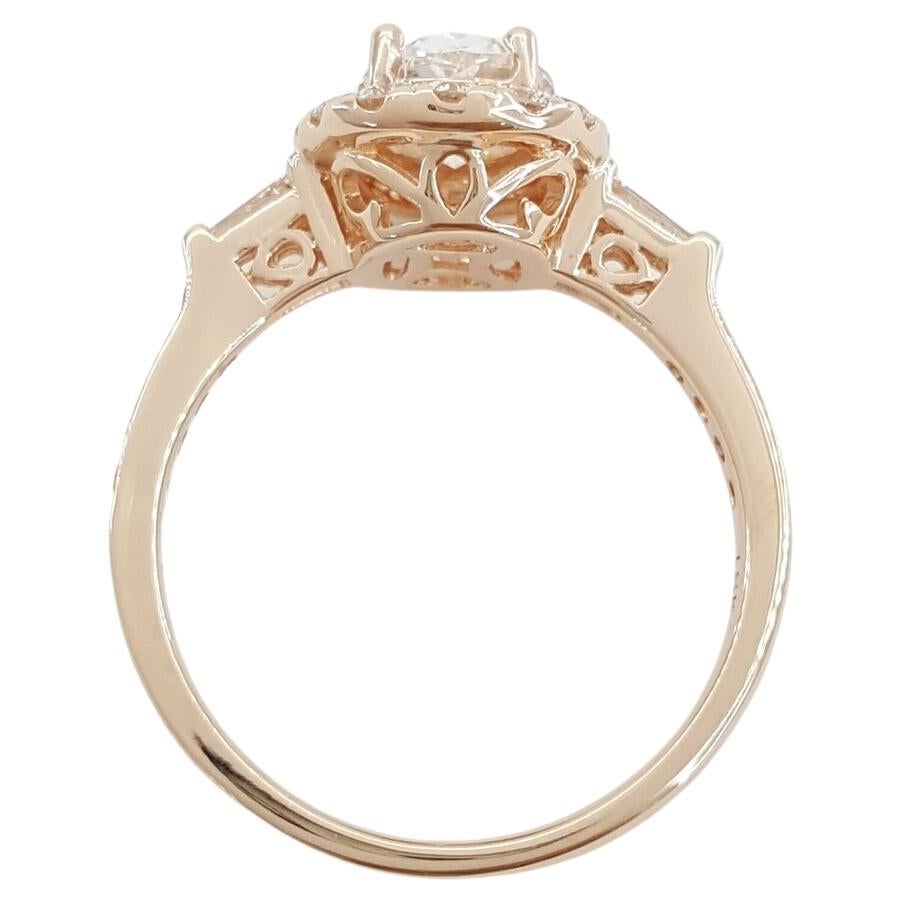 Modern 1.91 Carat Oval Brilliant Cut Diamond Halo Engagement Ring For Sale