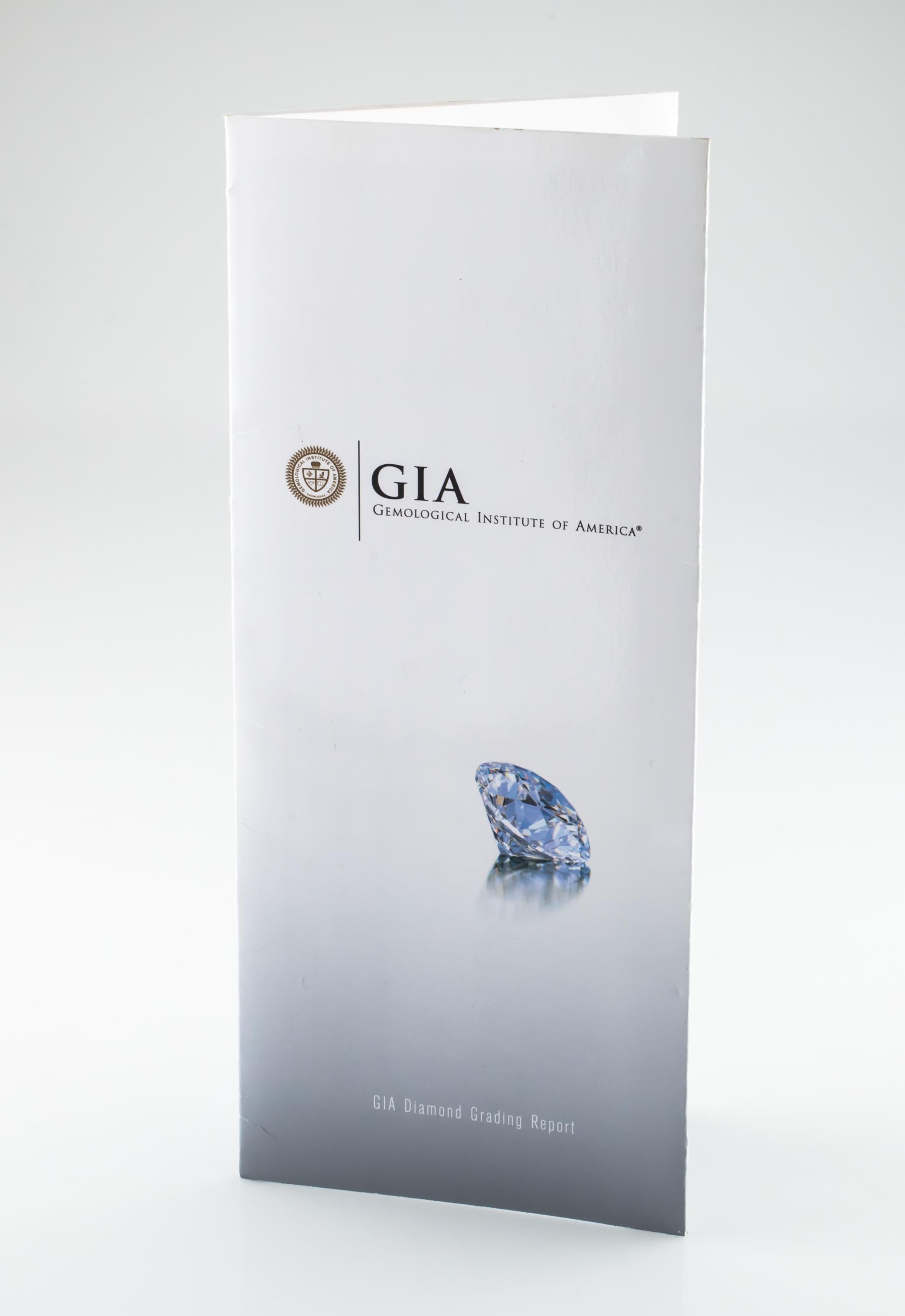 1.91 Karat runder Diamant Halo 18 Karat Weißgold Verlobungsring GIA zertifiziert im Angebot 4