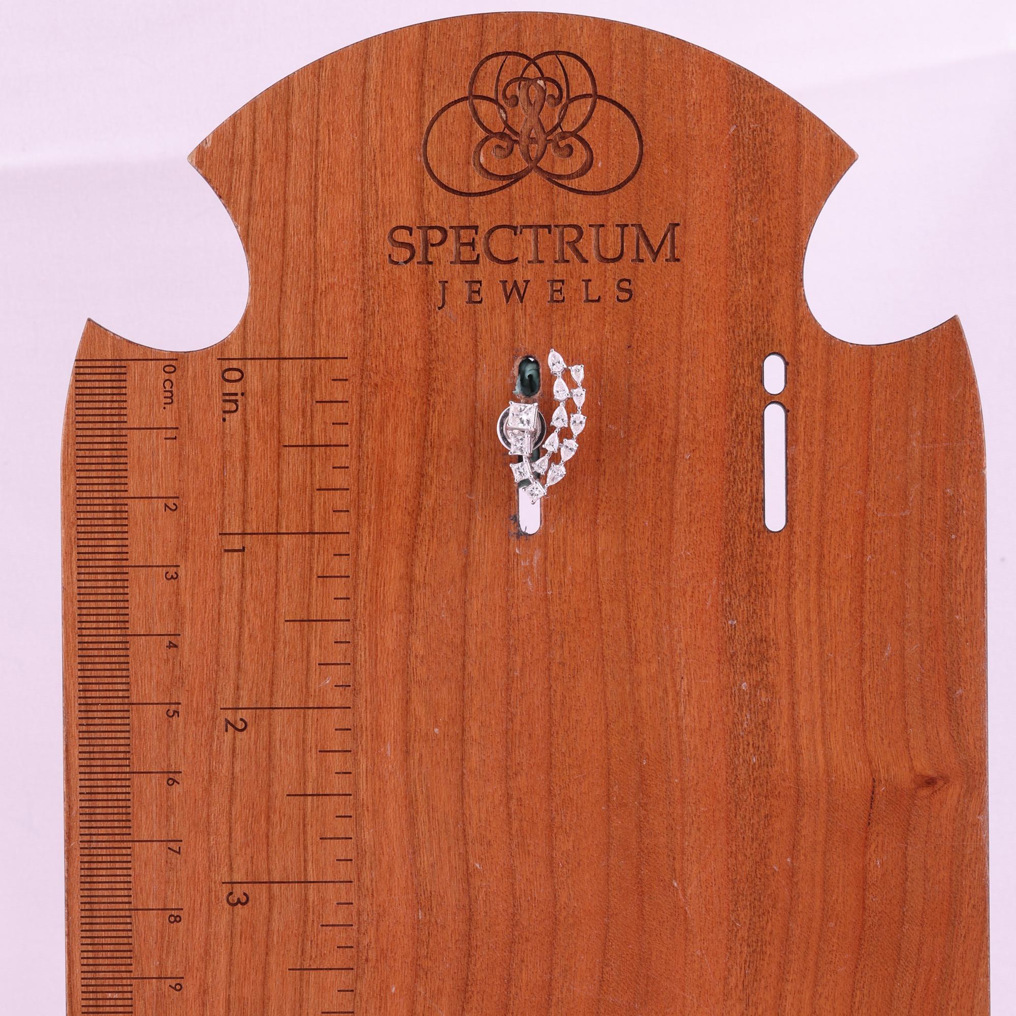 1,91 Karat SI Reinheit HI Farbe Multi Shape Diamant Ohrringe 18 Karat Weißgold im Angebot 2