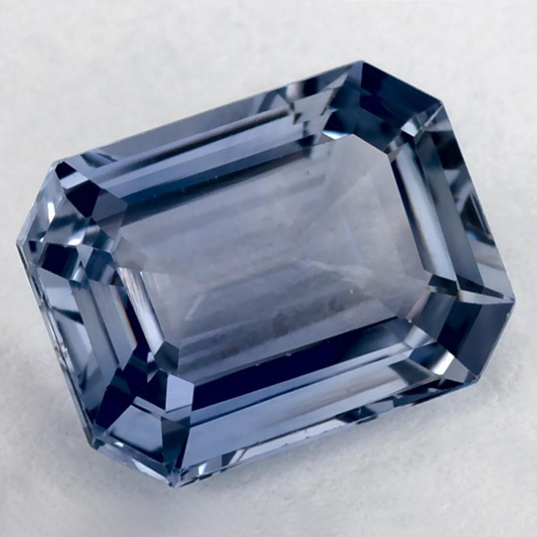 1.91 Ct Blue Sapphire Octagon Cut Loose Gemstone In New Condition For Sale In Fort Lee, NJ