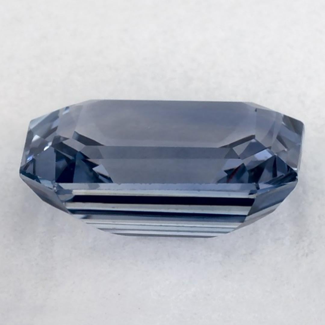 Women's or Men's 1.91 Ct Blue Sapphire Octagon Cut Loose Gemstone For Sale