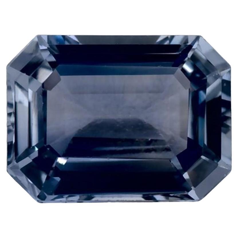 1.91 Ct Blue Sapphire Octagon Cut Loose Gemstone For Sale