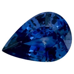 1.91 Ct Blue Sapphire Pear Loose Gemstone