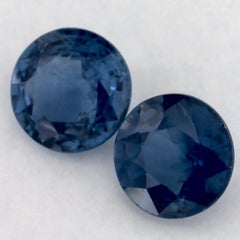 1.91 Ct Blue Sapphire Round Loose Gemstone