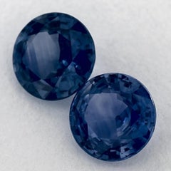 1.91 Ct Blue Sapphire Round Loose Gemstone