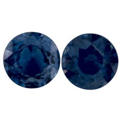 1.91 Ct Blue Sapphire Round Loose Gemstone