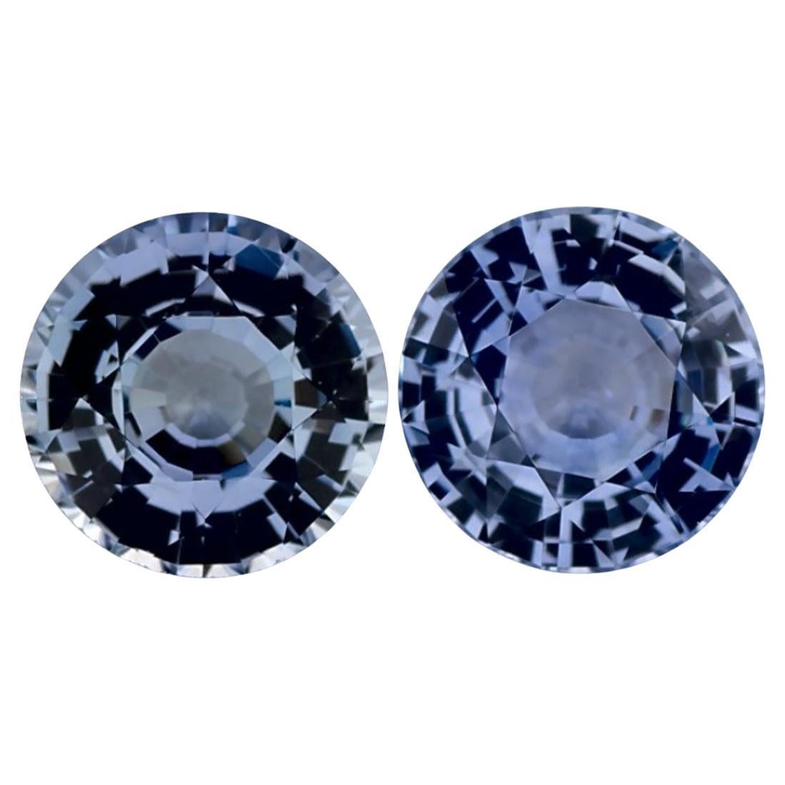 1.91 Ct Blue Sapphire Round Loose Gemstone