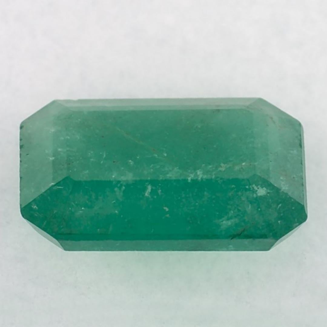 Women's or Men's 1.91 Ct Emerald Octagon Cut Loose Gemstone For Sale