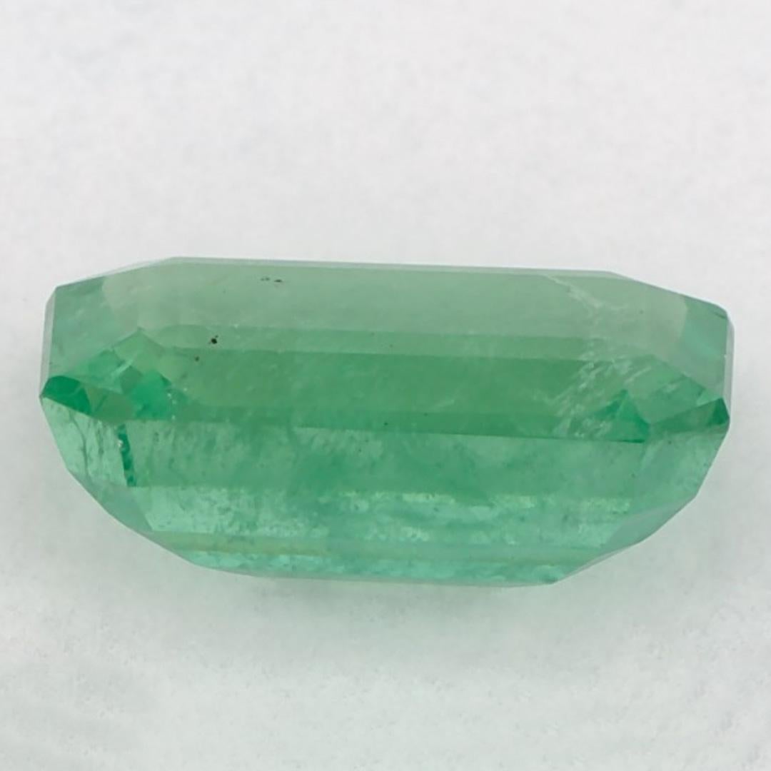 Women's or Men's 1.91 Ct Emerald Octagon Cut Loose Gemstone For Sale