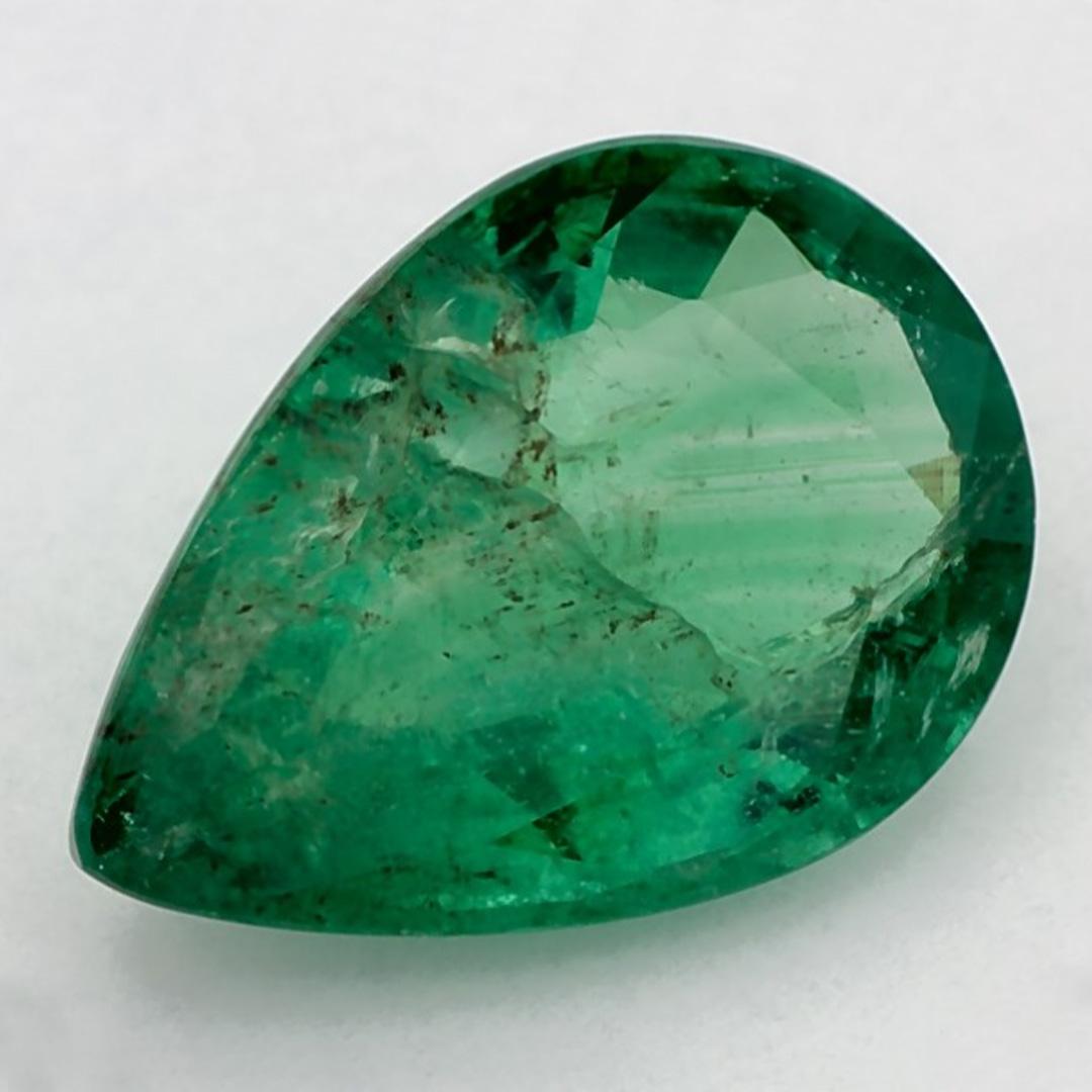 Pear Cut 1.91 Ct Emerald Pear Loose Gemstone For Sale