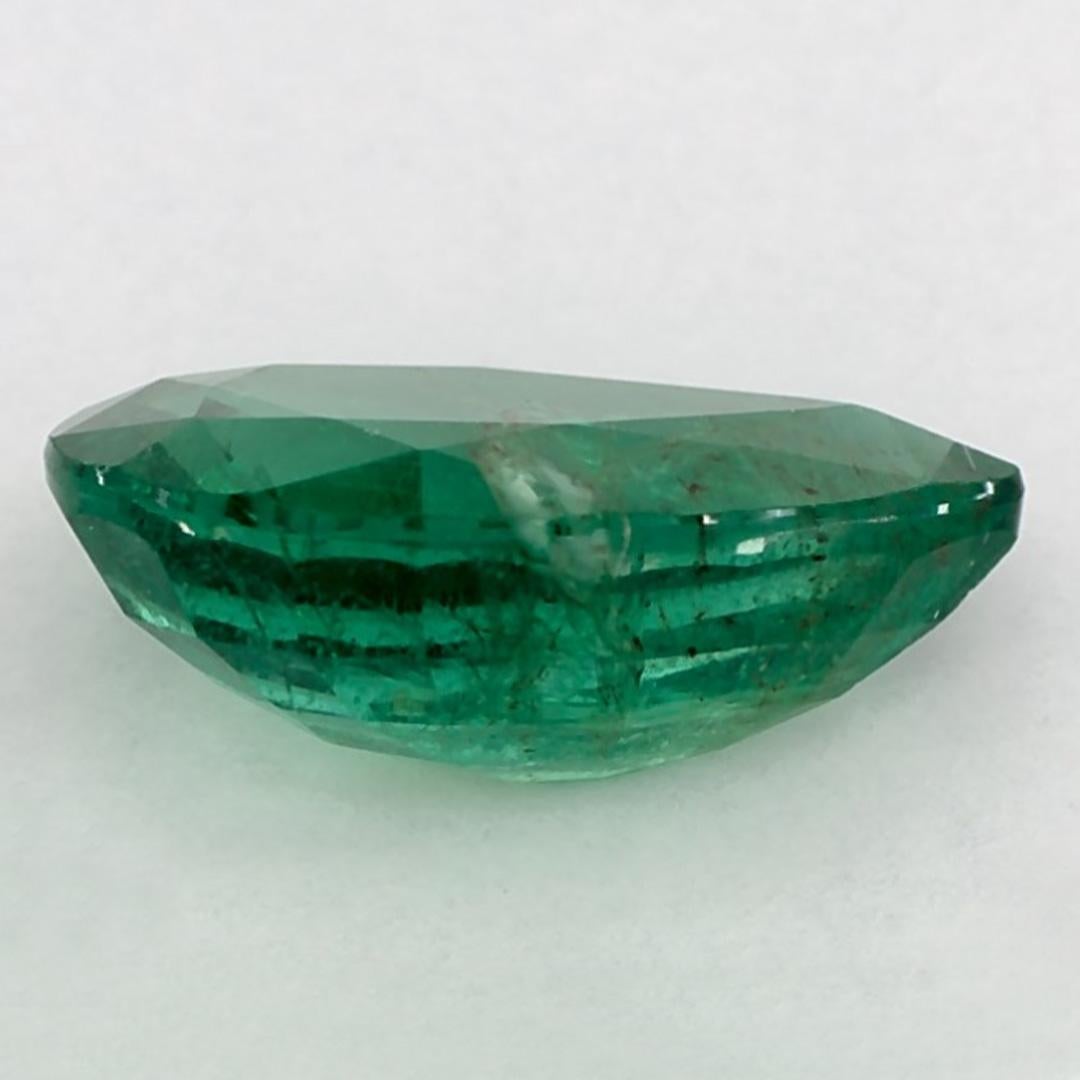 1.91 Ct Emerald Pear Loose Gemstone In New Condition For Sale In Fort Lee, NJ