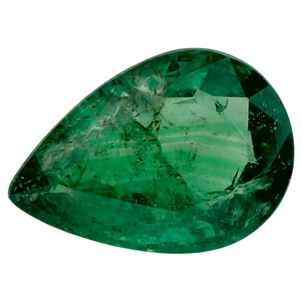 1.91 Ct Emerald Pear Loose Gemstone For Sale