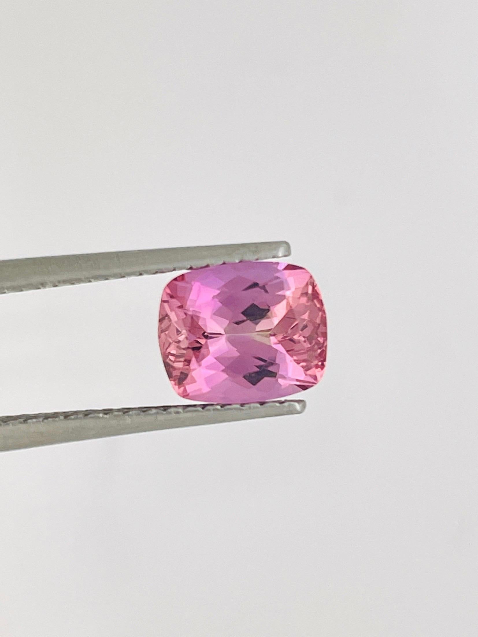1,91 Ct GIA Zertifikat Natürlicher rosa Tansanit Zoisit Unerhitzt Kissenform im Angebot 3
