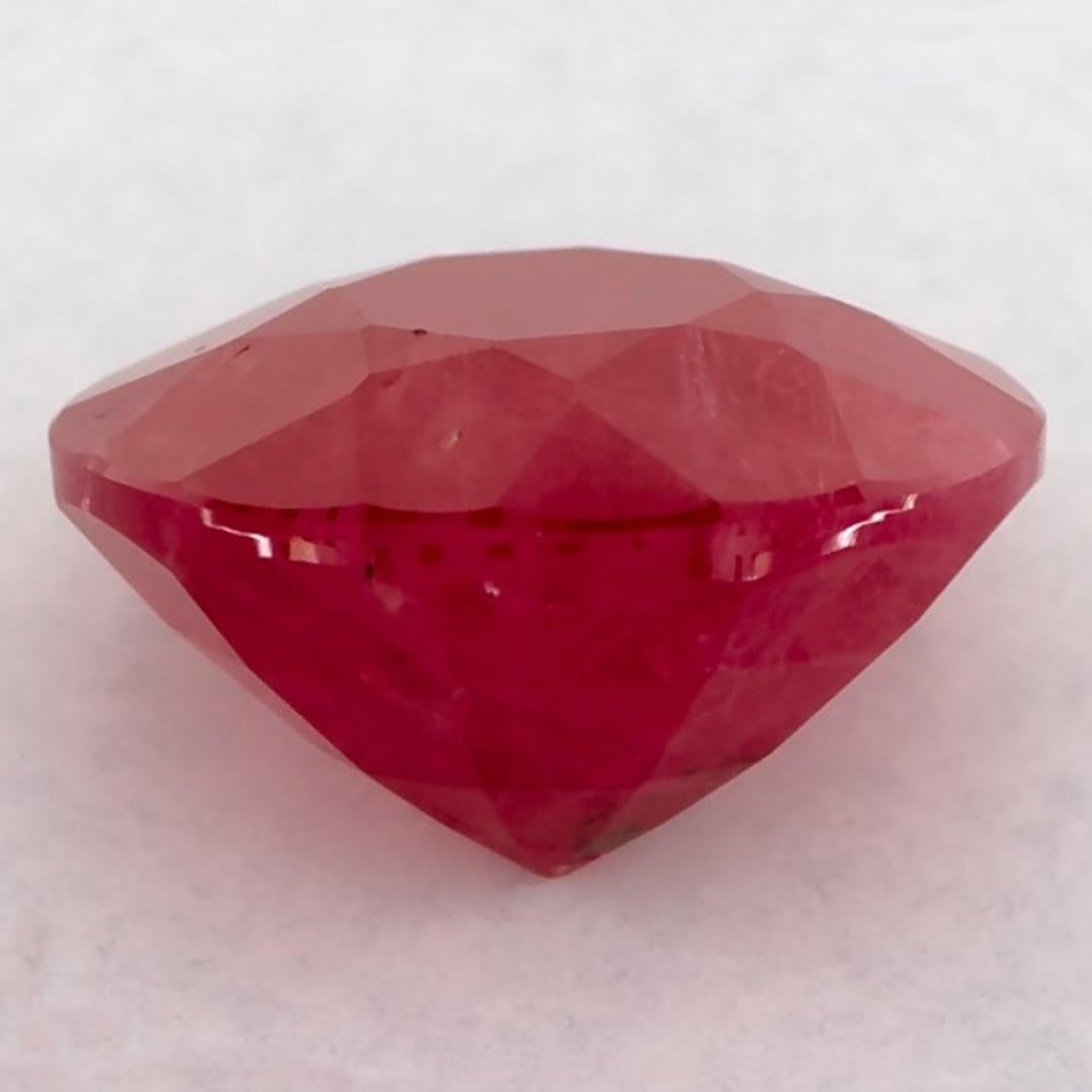 1.91 Ct Ruby Round Loose Gemstone In New Condition For Sale In Fort Lee, NJ