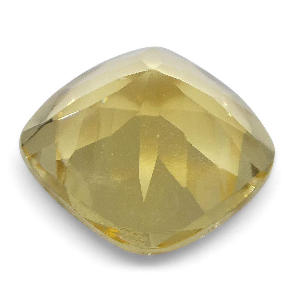 1.91 ct Square Cushion Heliodor For Sale 2
