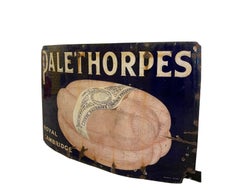 1910/1920s Large enamel Palethorpes sausages advertising sign
