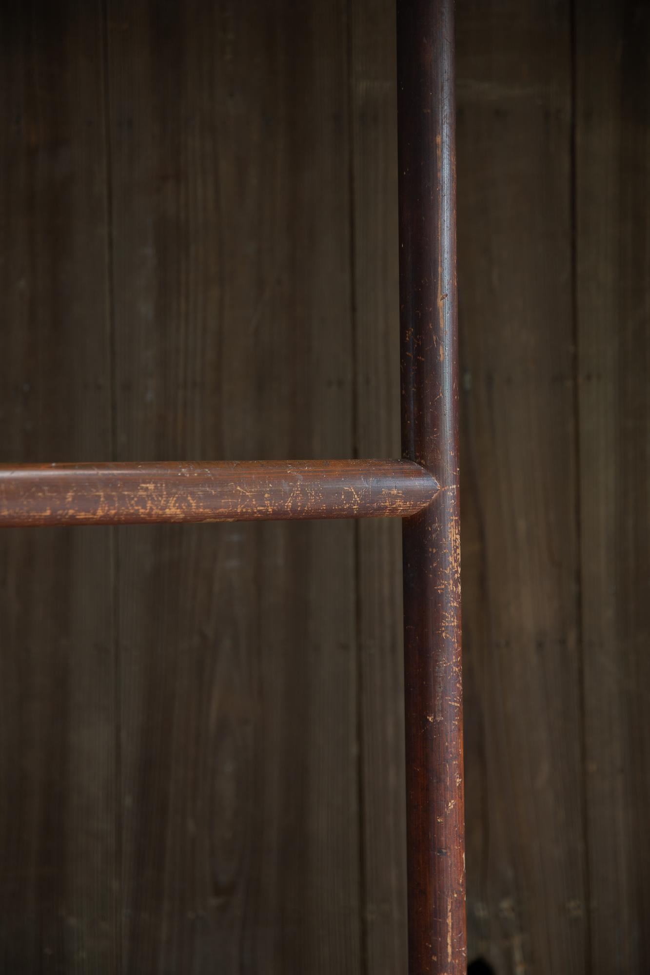 1910-30s Japanese antique large Kimono display rack room divider wabi sabi decor en vente 3