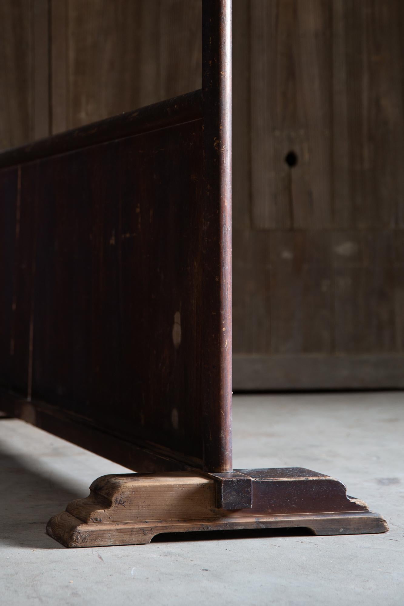 1910-30s Japanese antique large Kimono display rack room divider wabi sabi decor en vente 6