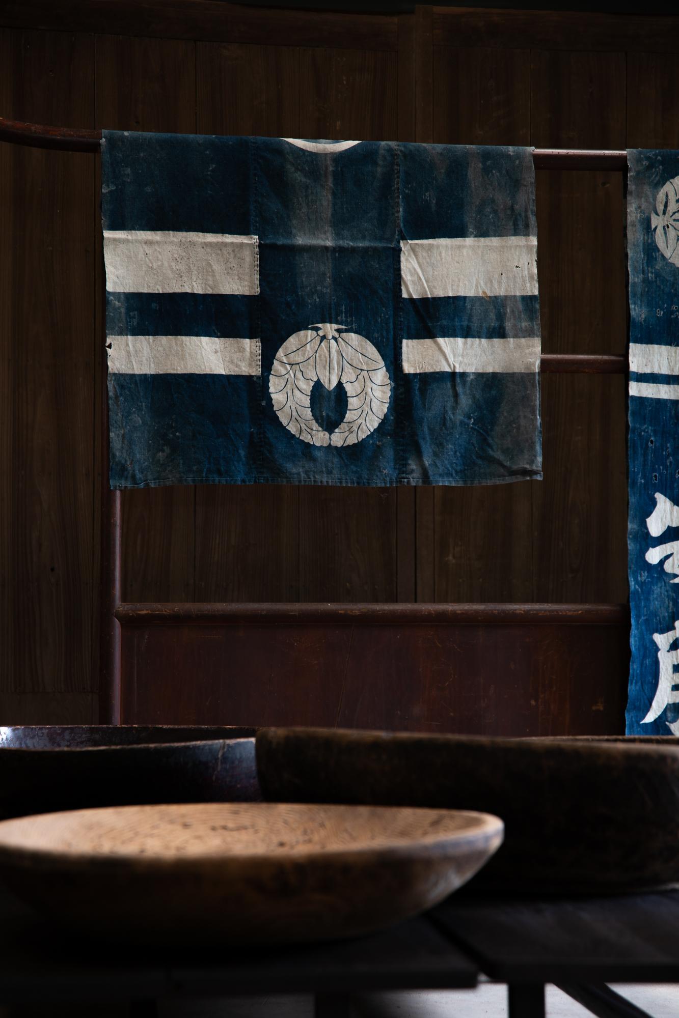 1910-30s Japanese antique large Kimono display rack room divider wabi sabi decor en vente 7