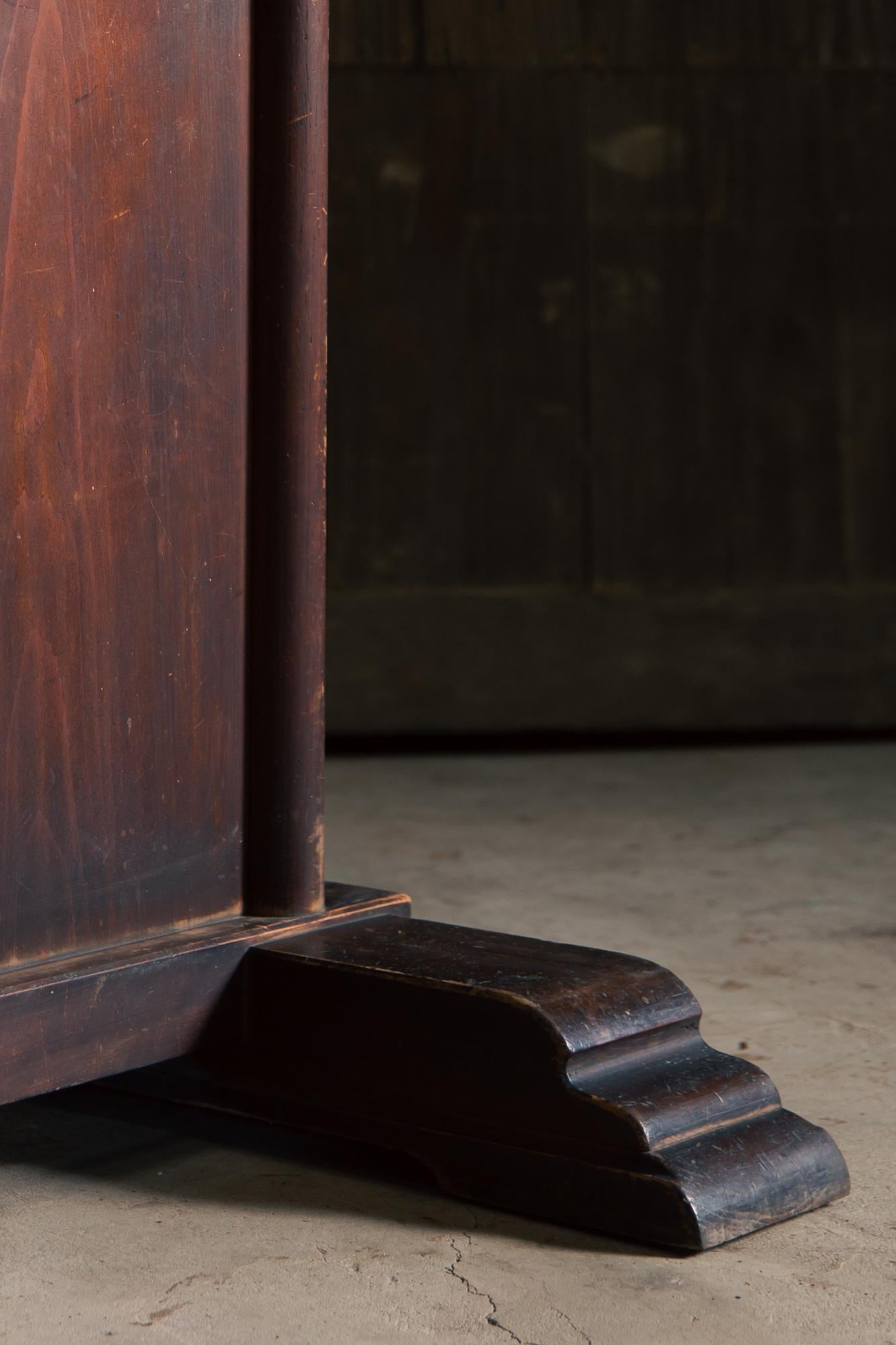 1910-30s Japanese antique large Kimono display rack room divider wabi sabi decor en vente 10