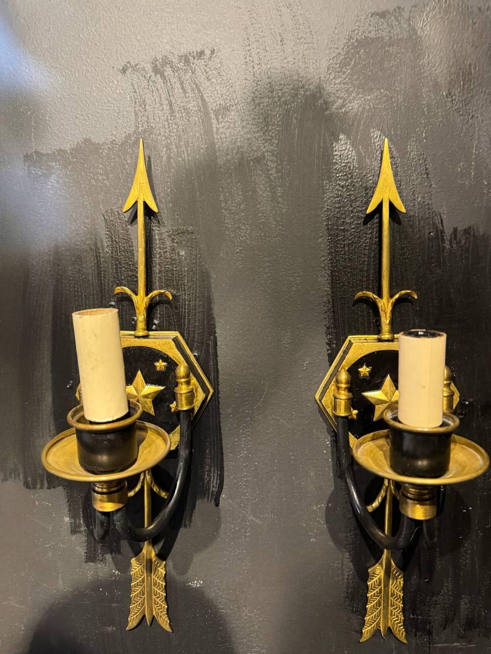 Early 20th Century 1910 American Federal style sconces For Sale