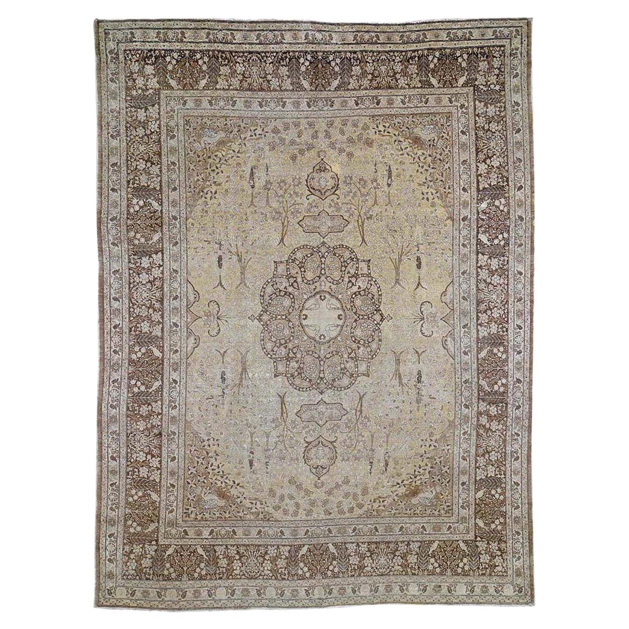 1910s Red Antique Persian Heriz Rug, Soft Pile and Clean at 1stDibs