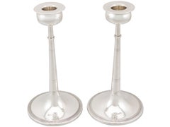 1910 Antique Sterling Silver Candlesticks