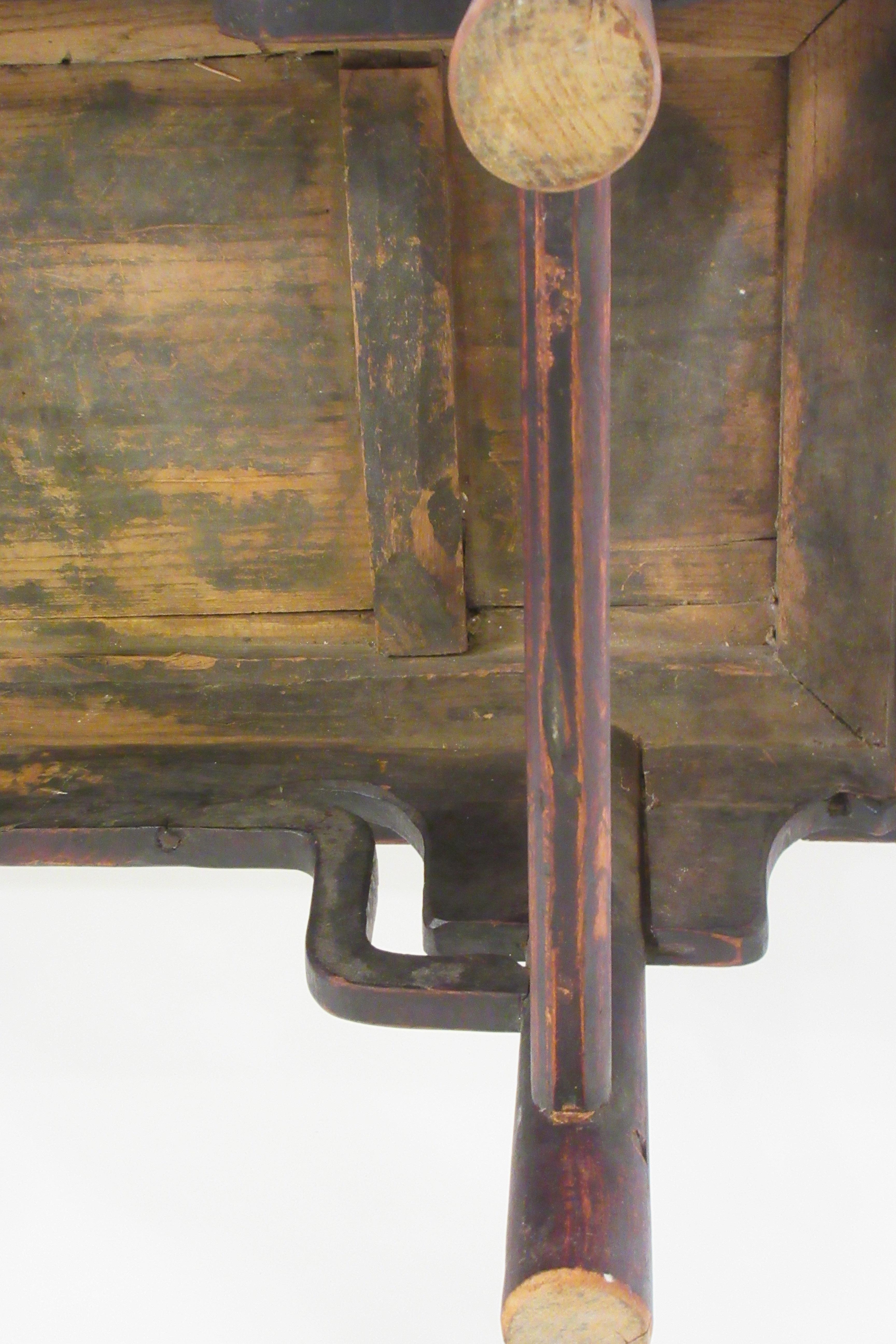 1910 Asian Wood Bench 9