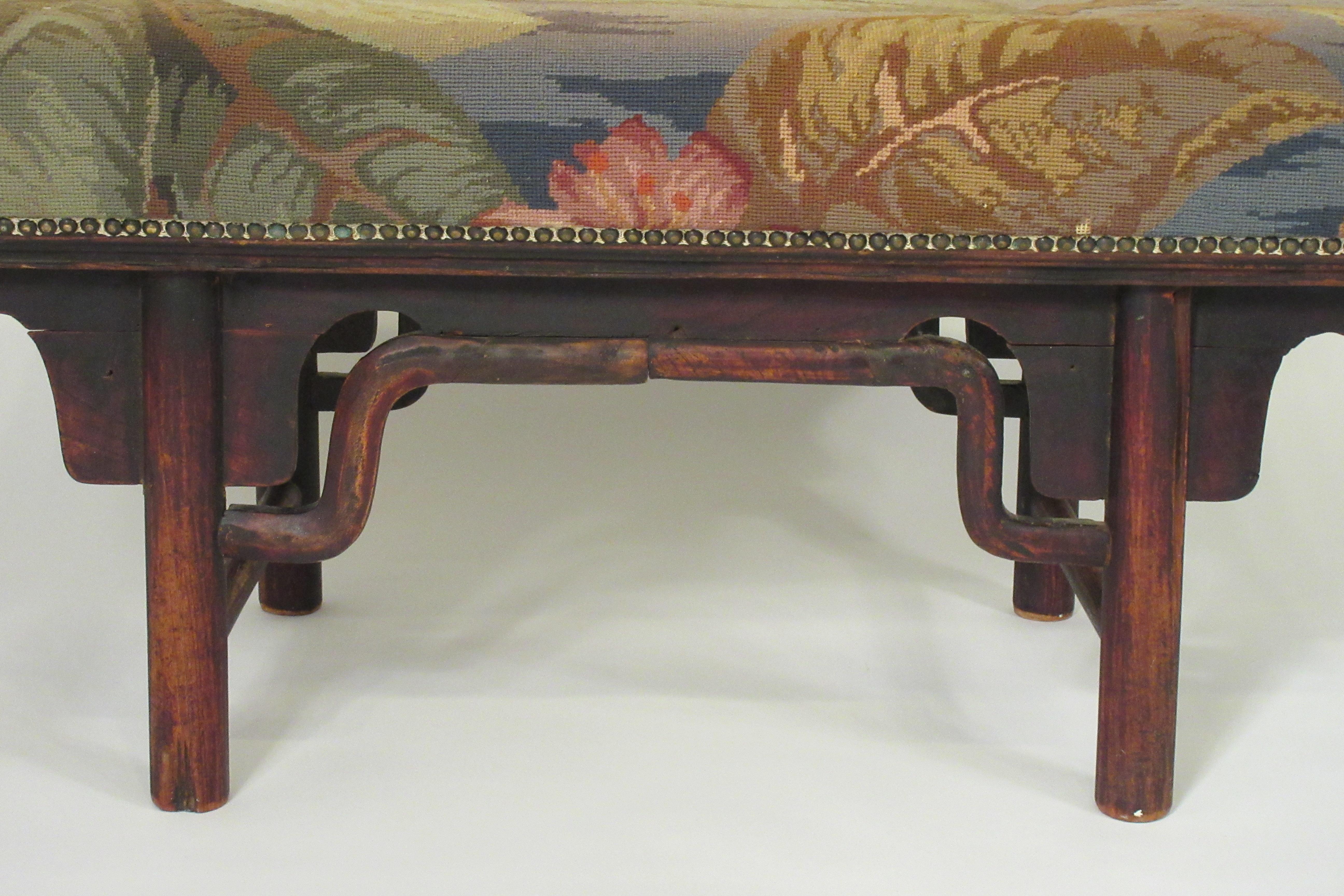 1910 Asian Wood Bench im Zustand „Gut“ in Tarrytown, NY