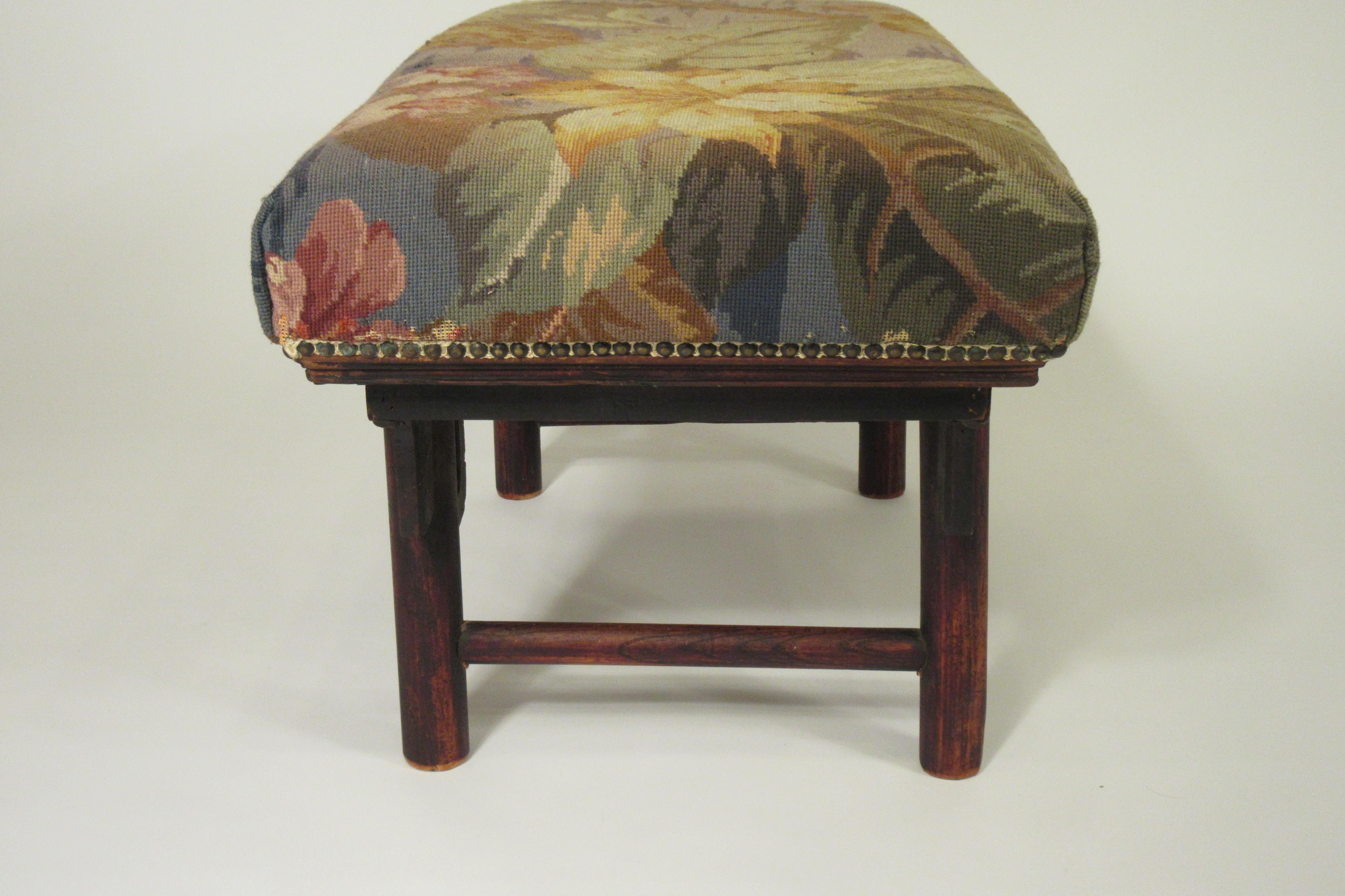 1910 Asian Wood Bench 3