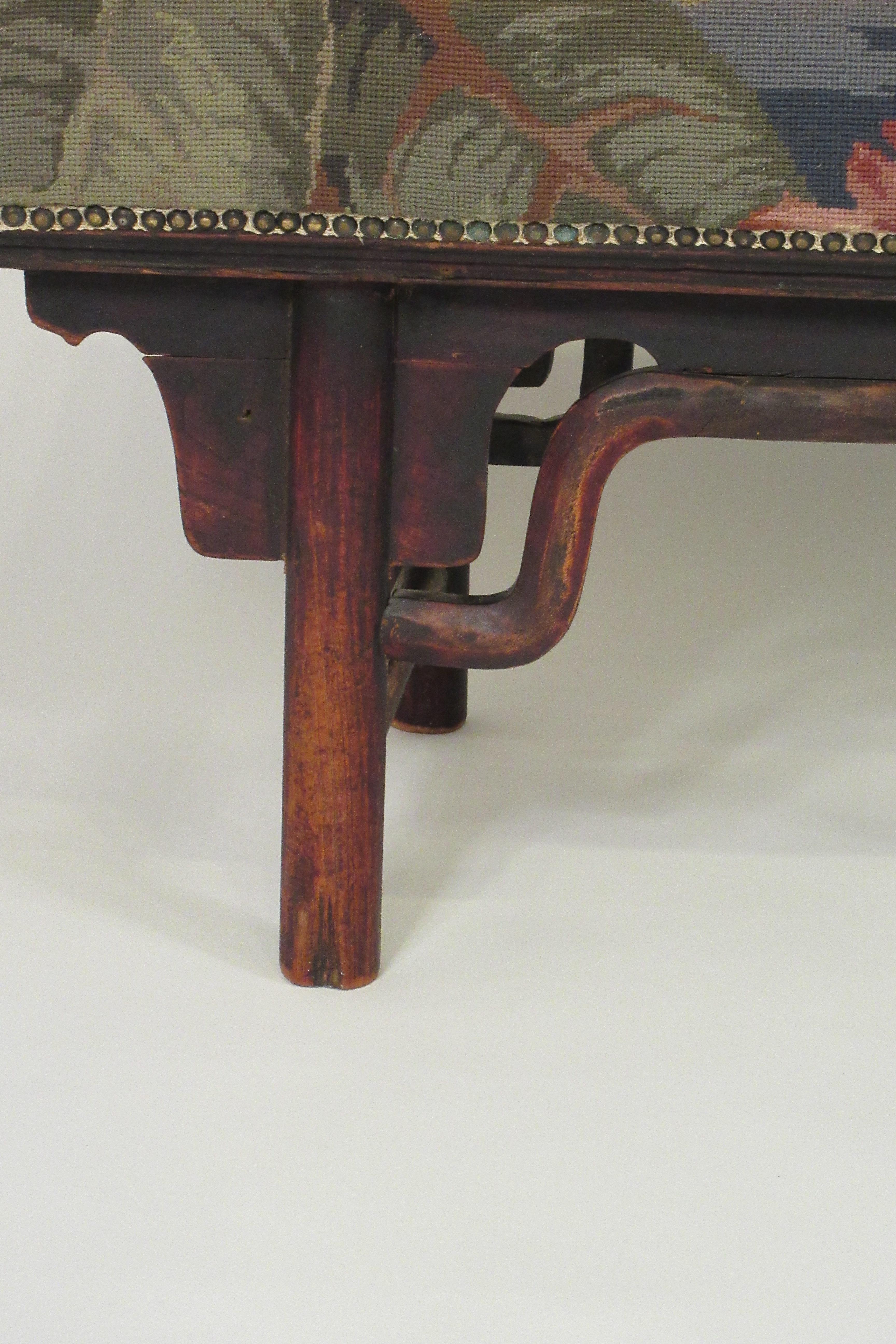 1910 Asian Wood Bench 5