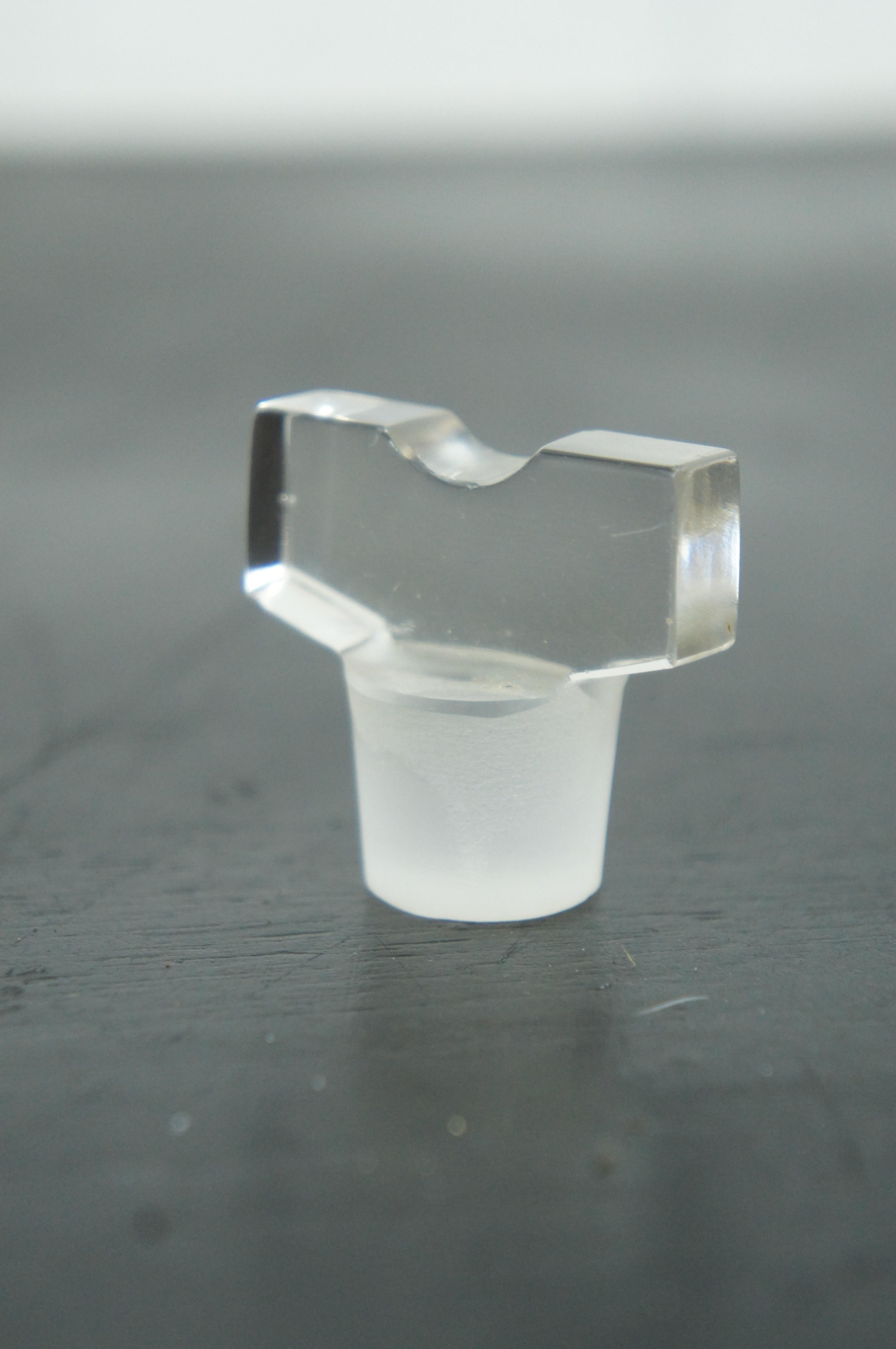 1910 Birmingham Williams Sterling Silver Overlay Crystal Perfume Bottle Inkwell 5