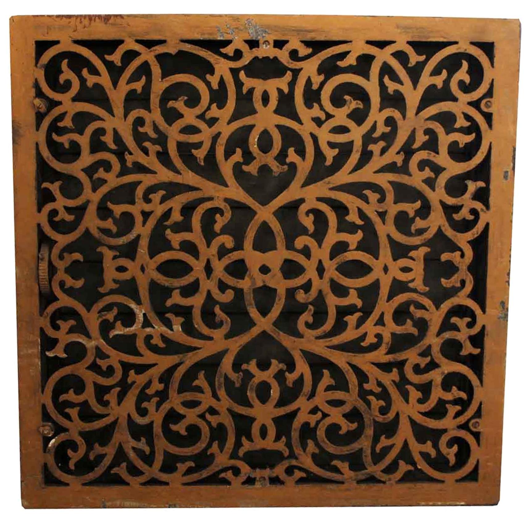 1910 Cast Iron Grill Floor or Air Vent Cover