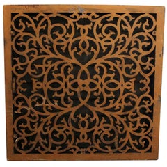 1910 Cast Iron Grill Floor or Air Vent Cover
