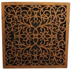 1910 Cast Iron Grill Floor or Air Vent Cover